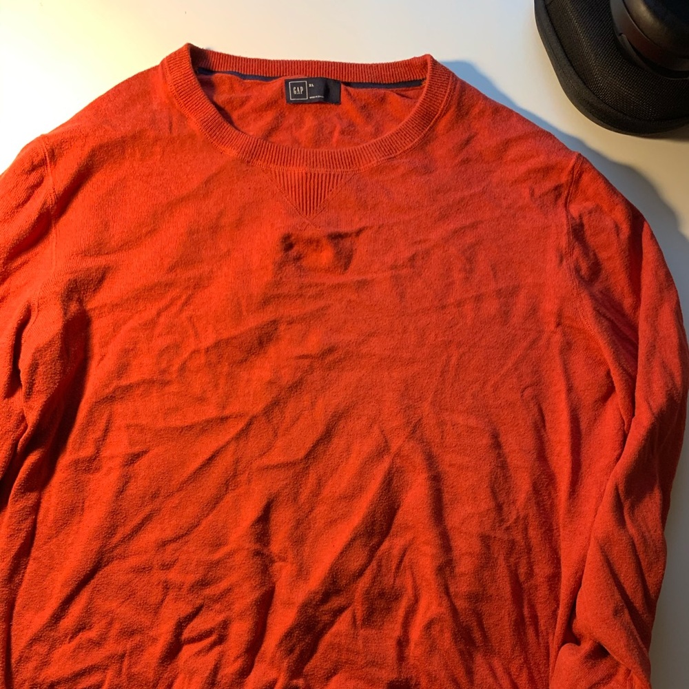 Orange crew neck